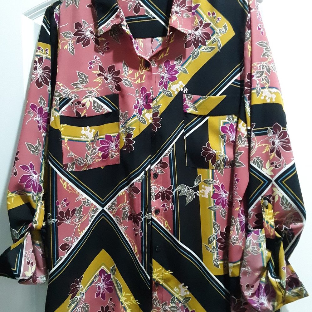 Floral abstract blouse